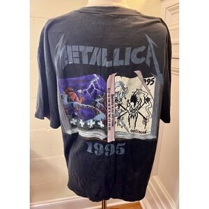 METALLICA Fan Club T-shirt LOYAL MEMBER 1995 Band T Rare Size XL GIANT Brand